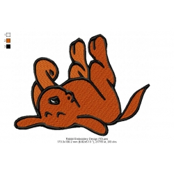 Rabbit Embroidery Design 10